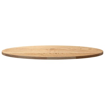 vidaXL Επιτραπέζια επιφάνεια 80x40x2cm μασίφ ξύλο δρυς οβάλ