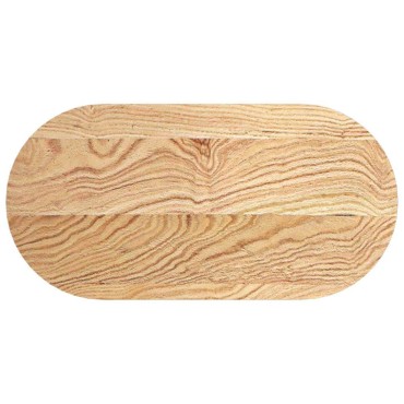 vidaXL Επιτραπέζια επιφάνεια 80x40x2cm μασίφ ξύλο δρυς οβάλ