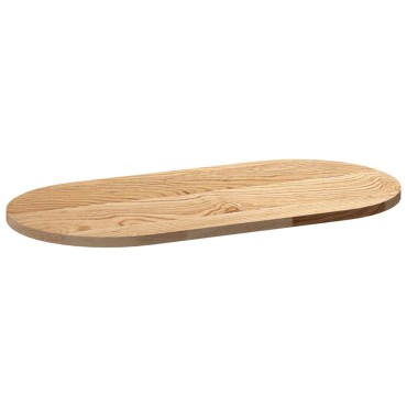 vidaXL Επιτραπέζια επιφάνεια 80x40x2cm μασίφ ξύλο δρυς οβάλ