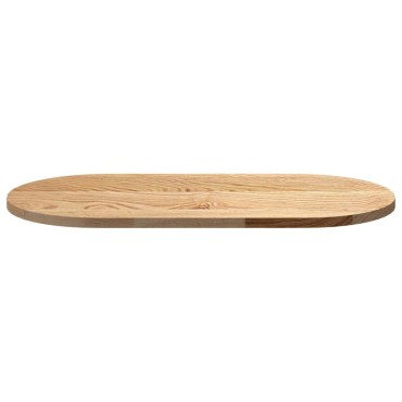 vidaXL Επιτραπέζια επιφάνεια 80x40x2cm μασίφ ξύλο δρυς οβάλ