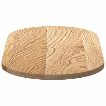 vidaXL Επιτραπέζια επιφάνεια 80x40x2cm μασίφ ξύλο δρυς οβάλ