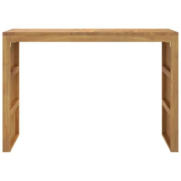 vidaXL Τραπέζι κονσόλας 110x35x75cm από μασίφ ξύλο τικ 1 τεμ.