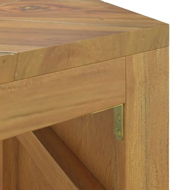 vidaXL Τραπεζάκι Σαλονιού 110x35x38cm από Μασίφ Ξύλο Teak 1 τεμ.