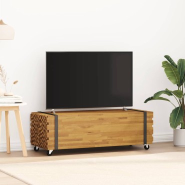 vidaXL Τραπεζάκι Σαλονιού 110x45x35cm από Μασίφ Ξύλο Teak 1 τεμ.