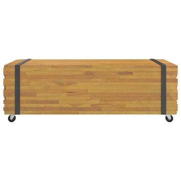 vidaXL Τραπεζάκι Σαλονιού 110x45x35cm από Μασίφ Ξύλο Teak 1 τεμ.