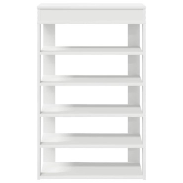 vidaXL Παπουτσοθήκη Λευκή 60x30x98cm από Επεξεργασμένο Ξύλο