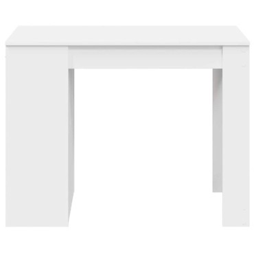vidaXL Γραφείο με συρτάρι ράφι Λευκό 102x62x77,5cm Κατασκευασμένο ξύλο