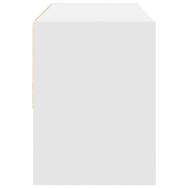 vidaXL Ράφι παπουτσιών στοιβαζόμενο λευκό 89,5x30x40 cm