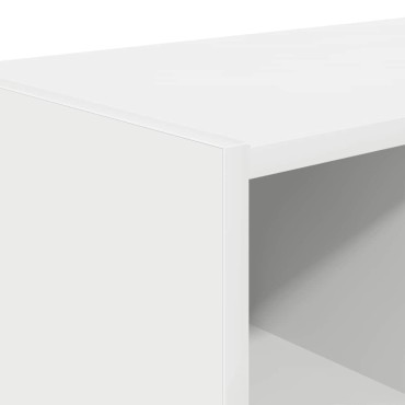 vidaXL Ράφι παπουτσιών στοιβαζόμενο λευκό 89,5x30x40 cm