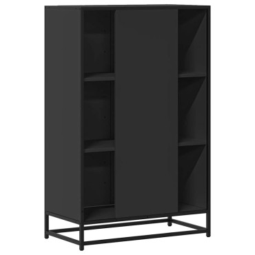 vidaXL Ντουλάπι Μαύρο από 68x35x106,5cm Επεξεργασμένο Ξύλο μέταλλο 1 τεμ.