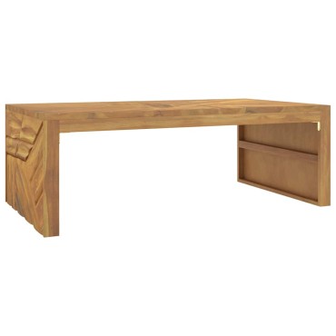vidaXL Τραπεζάκι Σαλονιού 110x60x38cm από Μασίφ Ξύλο Teak 1 τεμ.