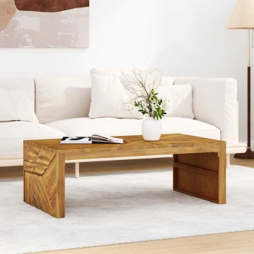 vidaXL Τραπεζάκι Σαλονιού 110x60x38cm από Μασίφ Ξύλο Teak 1 τεμ.