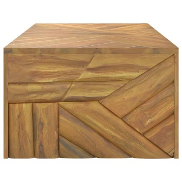 vidaXL Τραπεζάκι Σαλονιού 110x60x38cm από Μασίφ Ξύλο Teak 1 τεμ.