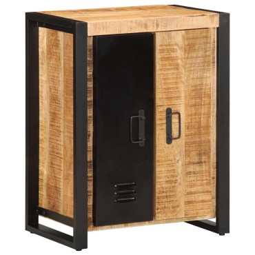 vidaXL Μπουφές 55x35x70cm από Μασίφ Ακατέργαστο Ξύλο Μάνγκο 1 τεμ.