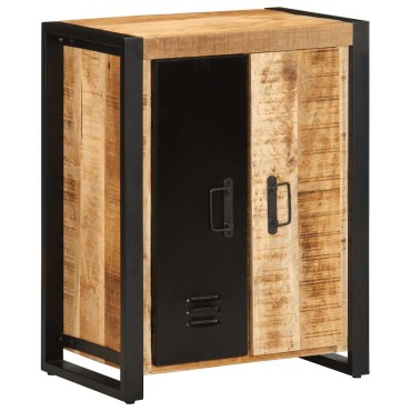 vidaXL Μπουφές 55x35x70cm από Μασίφ Ακατέργαστο Ξύλο Μάνγκο 1 τεμ.