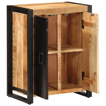 vidaXL Μπουφές 55x35x70cm από Μασίφ Ακατέργαστο Ξύλο Μάνγκο 1 τεμ.