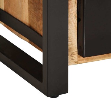 vidaXL Μπουφές 55x35x70cm από Μασίφ Ακατέργαστο Ξύλο Μάνγκο 1 τεμ.