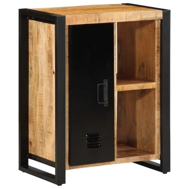 vidaXL Μπουφές 55x35x70cm από Μασίφ Ακατέργαστο Ξύλο Μάνγκο 1 τεμ.