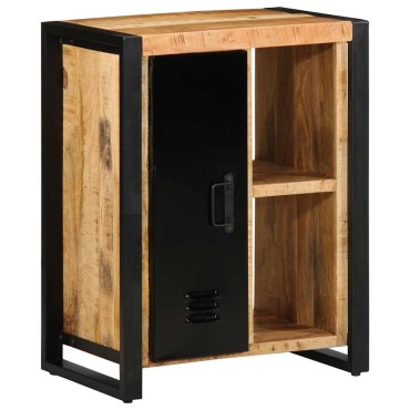 vidaXL Μπουφές 55x35x70cm από Μασίφ Ακατέργαστο Ξύλο Μάνγκο 1 τεμ.