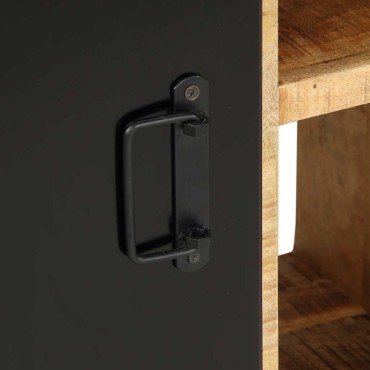 vidaXL Μπουφές 55x35x70cm από Μασίφ Ακατέργαστο Ξύλο Μάνγκο 1 τεμ.