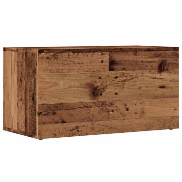 vidaXL LP Κουτί Αποθήκευσης Όψη Παλαιού Ξύλου 69,5x34x36cm Επεξ.Ξύλο