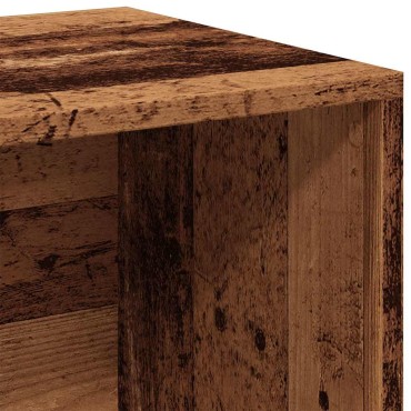 vidaXL LP Κουτί Αποθήκευσης Όψη Παλαιού Ξύλου 69,5x34x36cm Επεξ.Ξύλο