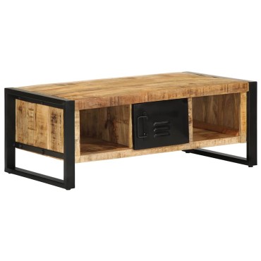 vidaXL Τραπεζάκι Σαλονιού 90x50x36cm από Μασίφ Ξύλο Μάνγκο 1 τεμ.