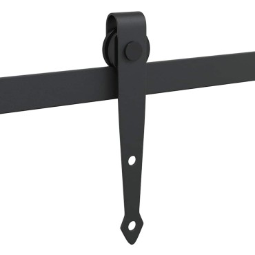 vidaXL Κιτ συρόμενης ντουλάπας 152 cm Ανθρακούχο ατσάλι