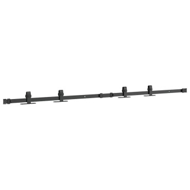 vidaXL Κιτ συρόμενης ντουλάπας 152 cm Ανθρακούχο ατσάλι