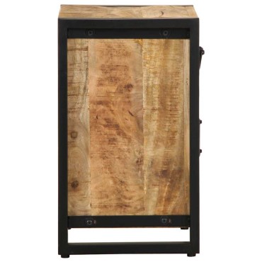 vidaXL Κομοδίνο 40x30x50cm Στερεό ακατέργαστο ξύλο Μάνγκο 1 τεμ.