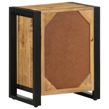 vidaXL Κομοδίνο 40x30x50cm Στερεό ακατέργαστο ξύλο Μάνγκο 1 τεμ.