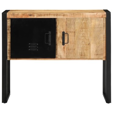 vidaXL Ντουλάπι κονσόλας 90x35x75cm Μασίφ ακατέργαστο ξύλο Μάνγκο 1 τεμ.
