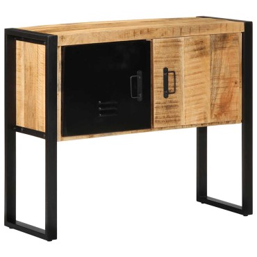 vidaXL Ντουλάπι κονσόλας 90x35x75cm Μασίφ ακατέργαστο ξύλο Μάνγκο 1 τεμ.