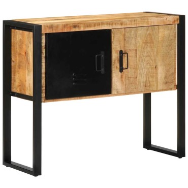 vidaXL Ντουλάπι κονσόλας 90x35x75cm Μασίφ ακατέργαστο ξύλο Μάνγκο 1 τεμ.