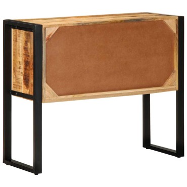 vidaXL Ντουλάπι κονσόλας 90x35x75cm Μασίφ ακατέργαστο ξύλο Μάνγκο 1 τεμ.