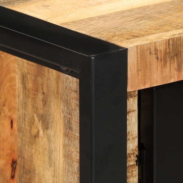vidaXL Ντουλάπι κονσόλας 90x35x75cm Μασίφ ακατέργαστο ξύλο Μάνγκο 1 τεμ.