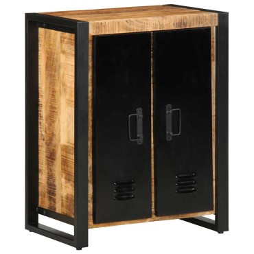 vidaXL Μπουφές 55x35x70cm από Μασίφ Ακατέργαστο Ξύλο Μάνγκο 1 τεμ.