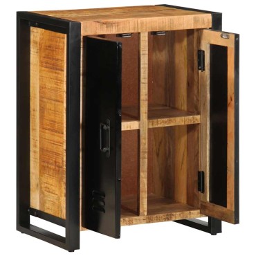 vidaXL Μπουφές 55x35x70cm από Μασίφ Ακατέργαστο Ξύλο Μάνγκο 1 τεμ.