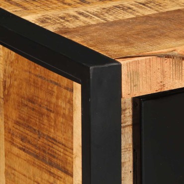vidaXL Μπουφές 55x35x70cm από Μασίφ Ακατέργαστο Ξύλο Μάνγκο 1 τεμ.