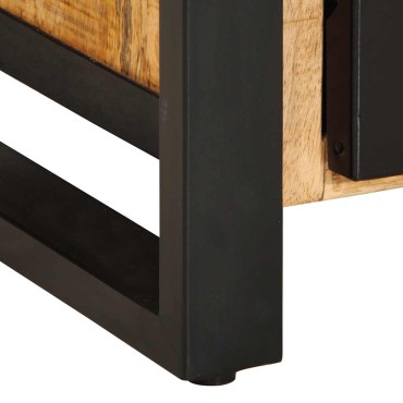 vidaXL Μπουφές 55x35x70cm από Μασίφ Ακατέργαστο Ξύλο Μάνγκο 1 τεμ.