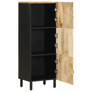 vidaXL Ψηλός Μπουφές 40x33,5x110cm από Ακατέργαστο Ξύλο Μάνγκο