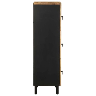 vidaXL Ψηλός Μπουφές 40x33,5x110cm από Ακατέργαστο Ξύλο Μάνγκο