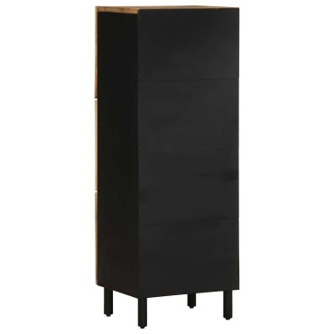 vidaXL Ψηλός Μπουφές 40x33,5x110cm από Ακατέργαστο Ξύλο Μάνγκο
