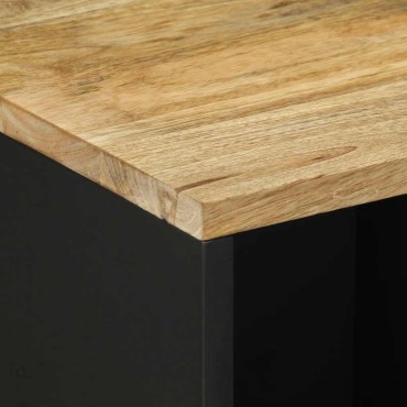 vidaXL Μπουφές 80x33,5x75cm από Μασίφ Ακατέργαστο Ξύλο Μάνγκο