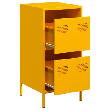 vidaXL Ντουλάπι Μουσταρδί 35x39x73,5cm από Χάλυβα Ψυχρής Έλασης 1 τεμ.
