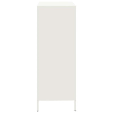 vidaXL Ντουλάπι Λευκό 68x39x101,5cm από Χάλυβα 1 τεμ.
