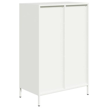 vidaXL Ντουλάπι Λευκό 68x39x101,5cm από Χάλυβα 1 τεμ.