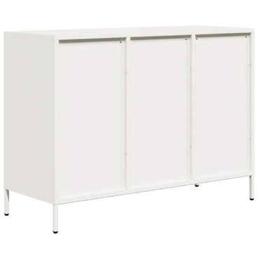 vidaXL Σκευοθήκη Λευκό 101,5x39x73,5cm Ατσάλι ψυχρής έλασης 1 τεμ.