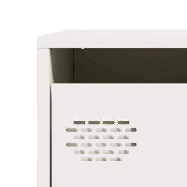 vidaXL Σκευοθήκη Λευκό 101,5x39x73,5cm Ατσάλι ψυχρής έλασης 1 τεμ.