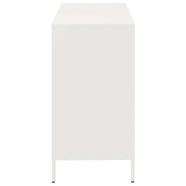vidaXL Σκευοθήκη Λευκό 101,5x39x73,5cm Ατσάλι ψυχρής έλασης 1 τεμ.